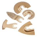 5Pcs/Set Diamond Carbide Oscillating Multi Tool Saw Blade For Fein Bosch Mu X5M7