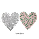2pcs Love Heart Cutting Dies Stencils Scrapbook Embossing DIY Album Card