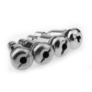 Bolt-in Stainless Steel Car Wheel Tire Valve Stems with Dust Caps (4pcs)