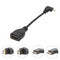 Right Angle HDMI Male D Mini To HDMI Female A Convertor Adapter Cable 1080P