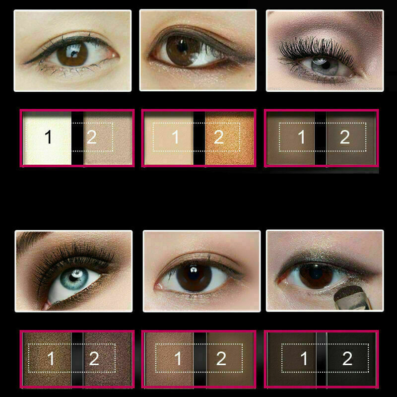 12 Colors Eye Shadow Palette Matte Glitter Eyeshadow  Shadow Supply V6W6 B2 K1L5