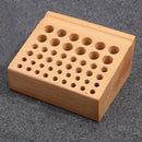 46 Holes Leather Diy Tool Set Solid Wood Storage Table Rack Tool Rack Leath