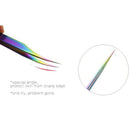 Colorful Professional Tip Tweezer Eyelash Tweezers Set with Gift Wrap for P