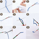 5Pcs Embroidery Stitching Punch Needle Sewing Tool With Needle Bottle DIY ToJC3C