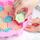 19 Cell Silicone Bee Honeycomb Chocolate Soap Candle Mold mould Bakeware M4M5
