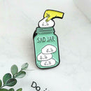 Creative Bottle Pot Brooch Jacket Shirts Backpack Clothing Badges Ornaments A