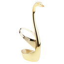 Swan Statue Cutlery Holder Fork Coffee Spoon Storage Organizer Golden