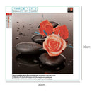 Flower Stone 5D Diamond Painting DIY Craft Cross Stitch Home Decor(Orange)