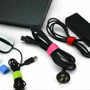 10pcs Reusable Nylon Strap Hook and Loop Cable Cord Tidy Ties Organiser_UKP W0S4