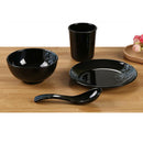 Dinnerware Set Kitchen Banquet 4 Piece Dinner Plates Cups Dishes Black 3