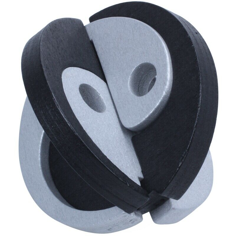 Wooden Gossip Tai Chi Ball Lock Puzzle Burr Puzzles Brain Teaser Removing A L5V9