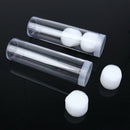 2 Pcs 25mm Round Clear Plastic Coin Fits Quarter Dollar Storage Tubes ScrewSEAU