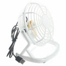 Mini fan Portable USB Desk Computer PC Laptop Silent Color: White