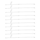 10Pcs Anti Tangle Booms with Strong Snap Bent Boom Anti-Tangle Fishing Rig M