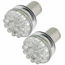 2X CAR LIGHT BULB 24 LED AMBER PR 1156 BAU15S