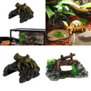 Wood Root Cave Shape Den Caves/ Hides Shelter Basking Platform Hideout House for