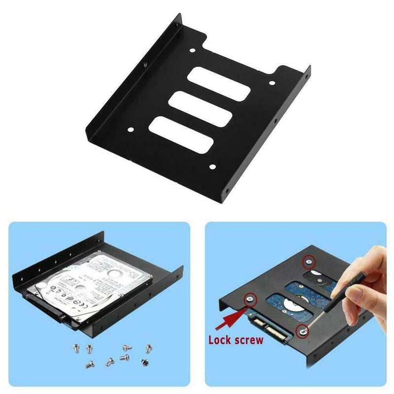 2.5 inch to 3.5 inch SSD HDD Metal Adapter Mounting Bracket Hard Drive Dock