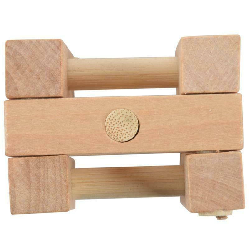 Classical Wooden Puzzle Toys Pole Ming Lock Luban Lock Q1R7