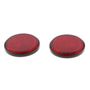 2x Replacement 2inch 55mm Round Reflectors Universal fits Motorbike ATV Dirt