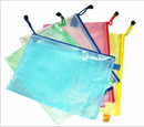 A4 Plastic Zippy Bags Zip File Storage Document Folder Protective Wallet Sleeve