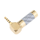 2Pcs Male Plug 4 Pole Stereo Solder Type DIY Audio Connector for Headphones