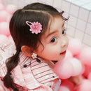 10Pcs Chiffon Flower Girls Baby Hair Clips Hairpins Headwear Barrettes Chil P2W1