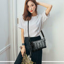 Fashion Leather Women Shoulder Crossbody Handbag Solid Color Envelope Bag