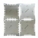 Guitar Notched Radius Gauges for Measuring Fingerboard Radius Pack Of 4pcs