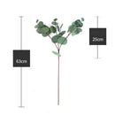 Single Branch Artificial Silk Eucalyptus Leaves Wedding Bouquet Photo Props