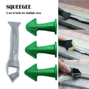 3in1 Silicone Caulking Finisher Tool Nozzle Spatulas Spreader Window Tool O6F9