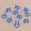 100pcs Dental Disposable Cotton Roll Holder Blue Clip fit for Clinic Plastic Hf