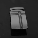 Lot 2 Men Fashion Automatic Ratchet Belt Buckle for Leather Belt