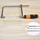 Steel Frame Coping Saw with 44Pcs Replacement Blades (62-105Mm Throat Depth S7X7