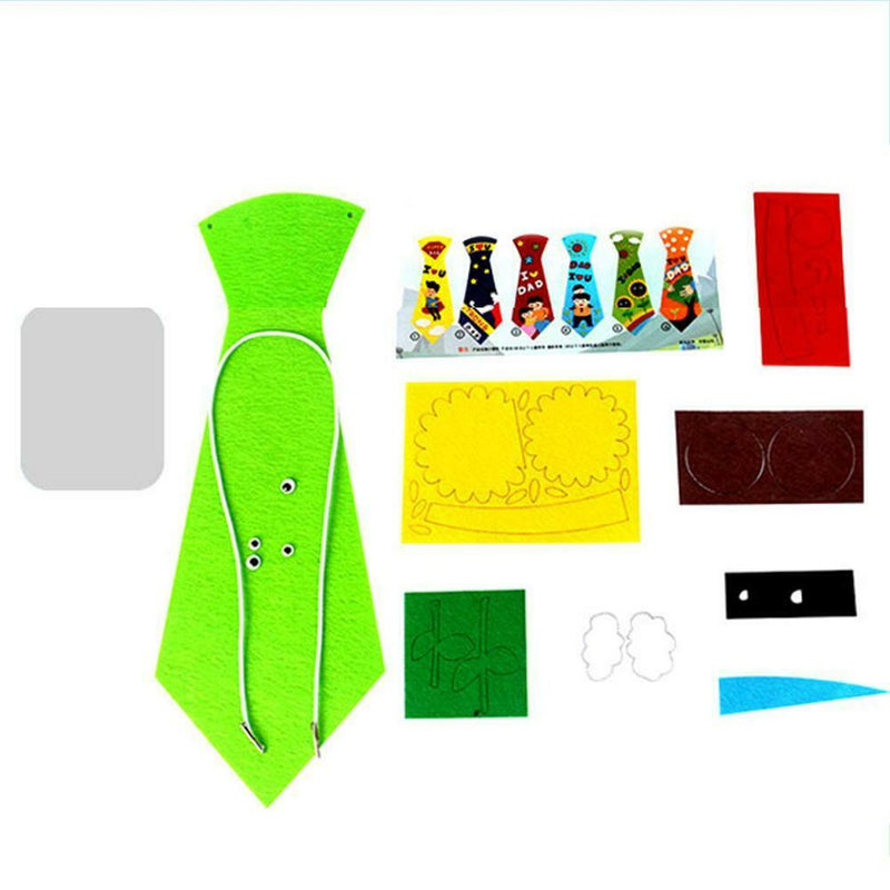 Creative Crafts DIY Ties Kids Handmade Educational Toys Fathers Day Gift