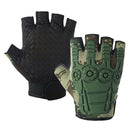 Protective Half Finger Gloves Work Hunting Outdoor Bike Glove Jungle Camo