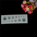 1pc Silicone half round Pendants Mould Jewelry Making Mold Jewelry diy toolsJFLJ