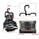 Outdoor Camping Portable Batteries LED Fan Light Hanging Tent Lamp For Hiking