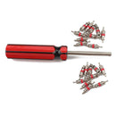 20pcs Tire Air Conditioning SchraderÃ‚Â Valve Cores w/Removal Tool Wrench Spanner