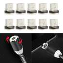 10x Micro USB Magnetic Tips Cord Magnet for Cellphone Headset Flashlight