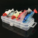 Single-Tailed Lead Bait Multi-Color Lure Set Simulation Soft-Fish Lure 5Pc LM1E5