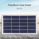 173x99mm 2W 5V Polycrystalline Silicon Solar Panel with Alligator Clips A