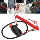 Boat Outboard Engine Motor Kill Stop Switch With Safety Tether Fits For Yamaha