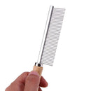 Stainless Steel Pet Comb for Dog Cat Hair Removal Single Row Straight Comb A