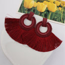 Big Sector Tassel Earrings Multi Color Wedding Jewelry New Charm Dangle Dro L6Z7