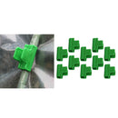 Set Of 80 Durable Plastic Greenhouse Film Clamps Sunshade Net Hoop Clips