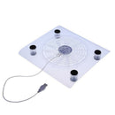 USB Cooling Big Fan Blue LED Light Cooler Pad Stand for 15" Laptop PC NotebookME