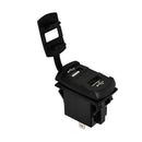 5V 4.2A Car Dual USB Charger Socket LED Voltmeter Adapter Power Outlet Green