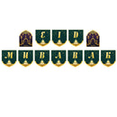 1Pack Eid Mubarak Party Banner Letters Pull Flag for Ramadan Decoration Islam OZ