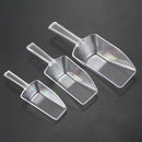 5X(3 piece Pallet Ice scraper shape plastic scoop - Transparent R2P7)