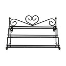 3 Tiers Heart Metal Nail Polish Shelf Rack Cosmetic Varnish Display Stand Holder